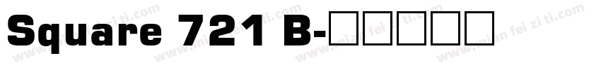 Square 721 B字体转换